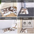 thumbnail image 5 of Brown Cowhide Cow Print Western Bathroom Decor Bath Mats, Soft Absorbent Bath Rug Non-Slip Floor Rug Carpets for Kitchen Bathroom Laundry Bedroom Living Room Decoration, 5 of 6