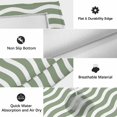 thumbnail image 5 of Sage Green Striped Outdoor Rug 4x6 Ft, Non Slip Washable Area Rug, Modern Waves Abstract Water Ripple Patio Rugs Carpet Runner, Large Floor Mat for Indoor/Outdoor Deck Porch Camping, 5 of 8