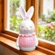 thumbnail image 1 of CaiYueKe Easter Bunny Decor Resin Figurine Home Decor Minimalist Tabletop Ornament Modern Farmhouse Decorations for Living Room Shelf Mantel Spring Holiday Gift, 1 of 7