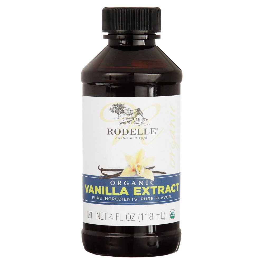 Rodelle Organic Pure Vanilla Extract 4oz Bottle