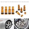 thumbnail image 4 of Vástagos Válvula Neumático Sin Cámara para Coche Aire Aluminio (dorado) 4 Uds., 4 of 6