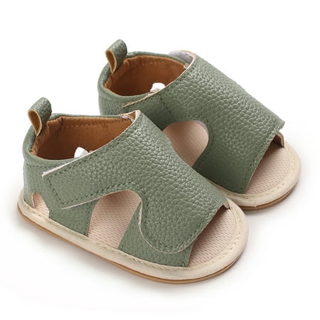 Awevudst Baby Girl Summer Sandals Anti-slip Rubber Sole Open-Toe Shoes