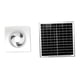 thumbnail image 2 of Accesorio de extractor solar silencioso, robusto ventilador de ático de 12 V para gallinero, invernadero, cobertizo exterior y casa para mascotas. Blanco de 8 pulgadas, 2 of 9