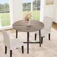 31.5 in Round Dining Table, Wooden Dinner Table for 4 Person, Kitchen ...