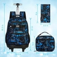 thumbnail image 4 of Mochila con ruedas ZLYERT para niños y hombres con lonchera azul, 3 unidades, 4 of 9