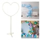 thumbnail image 4 of Soporte para globos de metal moderno para fiestas de aniversario y baby shower. Forma de corazón, 4 of 6
