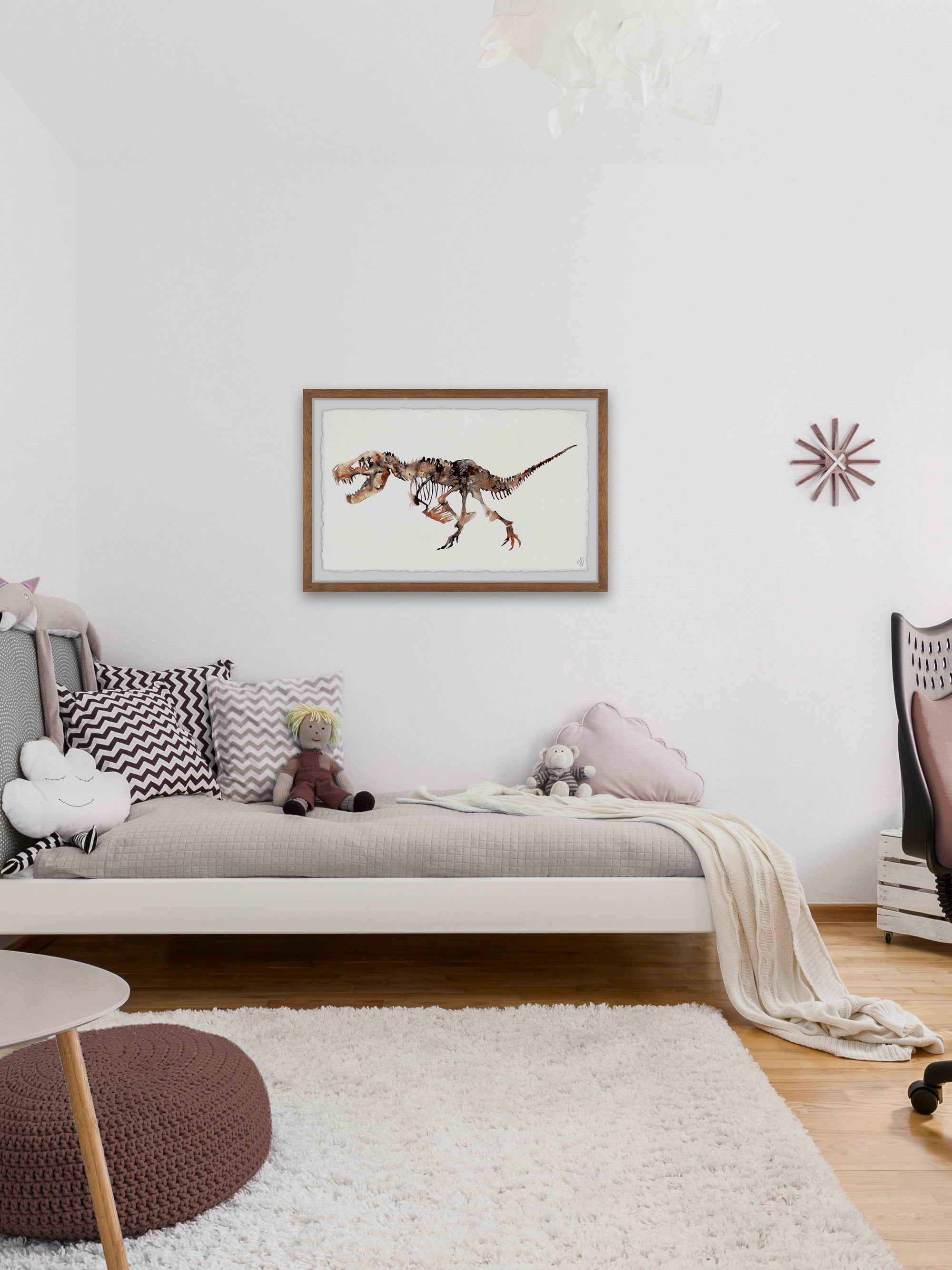 Marmont Hill Big T-Rex Skeleton Framed Wall Art