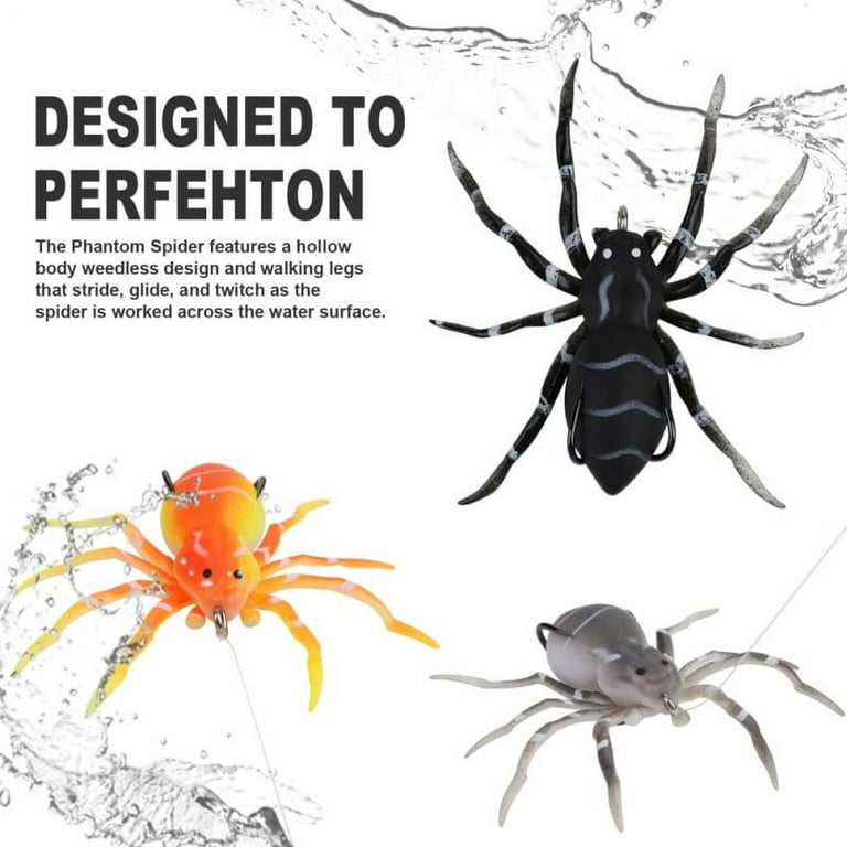 Wuffmeow Spider Fishing Lures Bionic Spider Swimming Lures for Freshwater  Saltwater,Fishing Lures Kit Lifelike