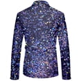 thumbnail image 3 of Men's & Suit Jackets Long Sleeve Lapel Button Print Business Suit Jacket for Large Size, 3 of 3