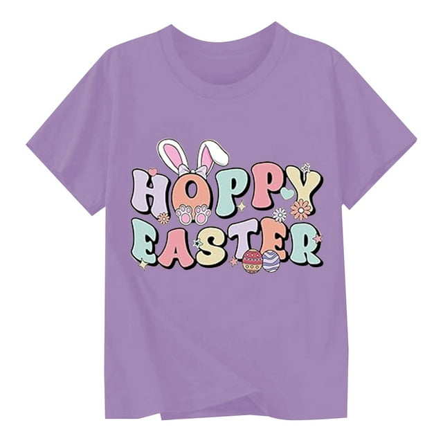 TZEWGL Chemise Mignonne pour Infnat Imprimés de Dessins Animés Manches Courtes Col Rond Blouse pour Enfants Taille 6-7T