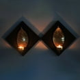thumbnail image 6 of Black Gold Tea Light Wood Metal Candle Holder Wall Scones Art Decorations Home Living Room Dining Room Office Entryway Wedding Set of 2, 6 of 8