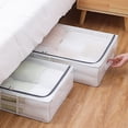 thumbnail image 1 of Bolsa de almacenamiento debajo de la cama, caja de almacenamiento de ropa no tejida debajo de la cama, organizador plegable, rendimiento de primer nivel, 1 of 7