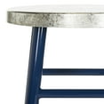 thumbnail image 6 of SAFAVIEH Kenzie Iron Silver Dipped 24" Counterstool, Navy, 6 of 7