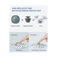thumbnail image 3 of 2 in 1 Bathtub Stopper with Drain Hair Catcher, Anti-Clogging Tub Dual Filtration, for 1.4-2.0In Hole, 3 of 5