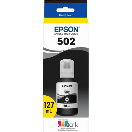 Epson T502120-S (502) Ink, 7,500 Page-Yield, Black -EPST502120S