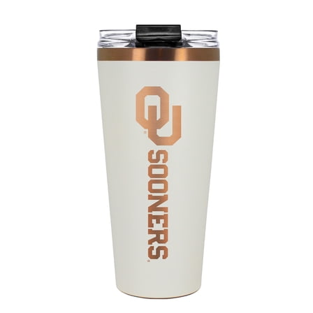 Oklahoma Sooners 30 oz. Cream   Copper Big Slim Tumbler