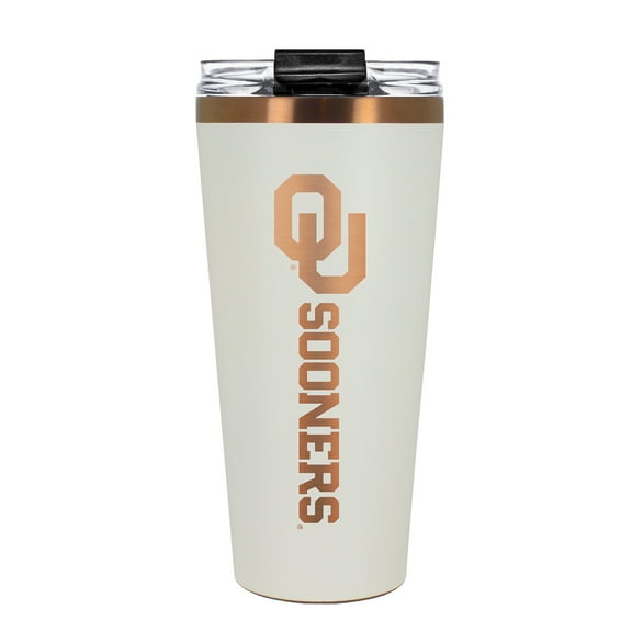 Oklahoma Sooners 30 oz. Cream   Copper Big Slim Tumbler