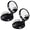 Black, variant on 2pcs Folding Travel Mirror Hair Brushes Round Mirror Pocket Hair Brush Portable Mini Pop Up Hair Brushes for Women Girls Wet and Dry Hair (Purple, Black)