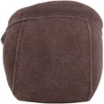 thumbnail image 3 of SNUGRUGS Rupert Mens Suede Moccasin Slippers with Cotton Inner and Suede Sole - Dark Brown - US 14, 3 of 7