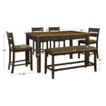 thumbnail image 5 of Powell McRae 6-Piece Counter Height Dining Set, Rustic Brown/Brown, 5 of 28