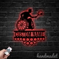 thumbnail image 3 of Handmadetneonsign Wheelchair Tennis Medal Hanger, Athlete Metal Sign Wall Decor, House Metal Decor 56445, 3 of 5