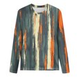 thumbnail image 4 of Ruimatai Women's Printed 3/4 Sleeve T-Shirt Round Neck Loose Fit Casual Blouse Soft Comfortable Lightweight Fashion Top for Daily Wear, 4 of 4
