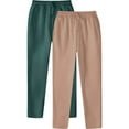 thumbnail image 2 of 3-Pack Men's Jogger Pants Comfortable Athletic Pants With Pockets For Active Wear Lightweight & Breathable Solid Color Casual Sports Drawstring Straight Leg Pants Green, 2 of 8