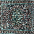 thumbnail image 1 of Ahgly Company Indoor Square Persian Light Blue Traditional Area Rugs, 4' Square, 1 of 4