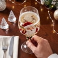 thumbnail image 4 of Christmas Wine Glasses, Hand-Crafted Crystal Goblets, Multicolor Stemware for Red and White Wine, 7.2×2.36 Inch, Elegant Holiday Decor for Parties and Gifts, 4 of 6