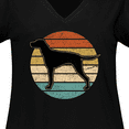 thumbnail image 4 of Inktastic Vizsla Dog Retro Sunset Women's Plus Size V-Neck T-Shirt, 4 of 5