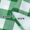 thumbnail image 4 of Buffalo Plaid Cafe Curtains Gingham Water Resistant Bathroom Window Curtain, Country Farmhouse Check Rod Pocket Half Window Kitchen Cafe Curtains, 28" W x 36" L,Deep Green , Set of 2, 4 of 7