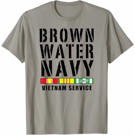 Brown Water Navy Vietnam Service T-Shirt, Vintage Birthday Gift
