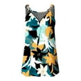 thumbnail image 4 of USSUMA Womens Summer Tops Spaghetti Strap Zip Tanks T-Shirts for Women Trendy Hawaiian Tropical Print Camis Blouses Tops Dressy Sleeveless V Neck Tunic Plus Size Shirts for Women, 4 of 5