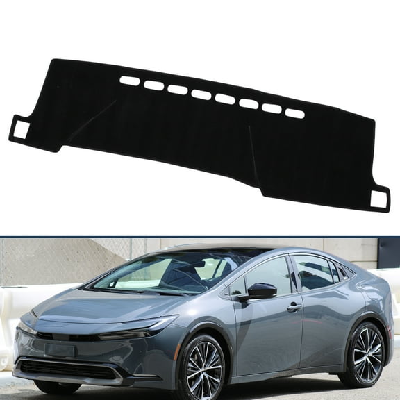 Dashboard Cover Dash Cover Mat Carpet for Toyota Prius C 2012-2019 Polyester Black