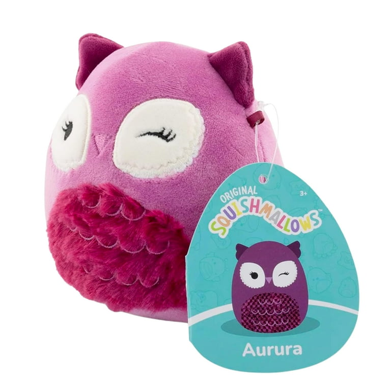 Squishmallows Cozy Squad 8 Inch Plush Aurura The Pink Owl