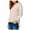 Pink - dyr, variant on Kensie Womens Tie Sleeve Knit Blouse, Red, X-Small