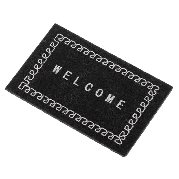 Alfombra de Bienvenida en Miniatura Sunnimix Alfombra de Puerta Delantera Estera de la casa de muñecas