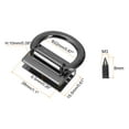 thumbnail image 2 of Metal Bag Connector with D Ring, 6Pack 28mm Purse Bridge Hanger Buckle with Screws (Metallic Black), 2 of 5