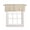 Beige, variant on Brown Farmhouse Kitchen Valances for Windows Farmhouse Linen Window Valance Curtain for Living Room Window Treatment Vintage Country Monochrome Textured Valance Rod Pocket Topper Drape, 42 x 12 Inch
