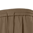 thumbnail image 4 of XuJwPNcy Men's Casual Cargo Pants Drawstring Waist Workout Trousers with Pockets Hiking Travel Work Pants Fall Outfits(Khaki,4X-Large), 4 of 7