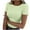 Mint Green, variant on Blouses for Women Short Sleeve Casual Solid Color Short-Sleeved Crew-Neck Top Tops for Women Trendy Yellow S