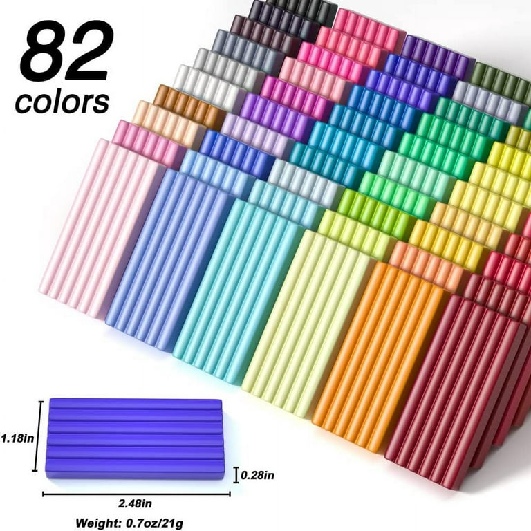 Polymer Clay 82 Colors Oven Bake Modeling 19 Clay Tools 16 Kinds of  Accessories