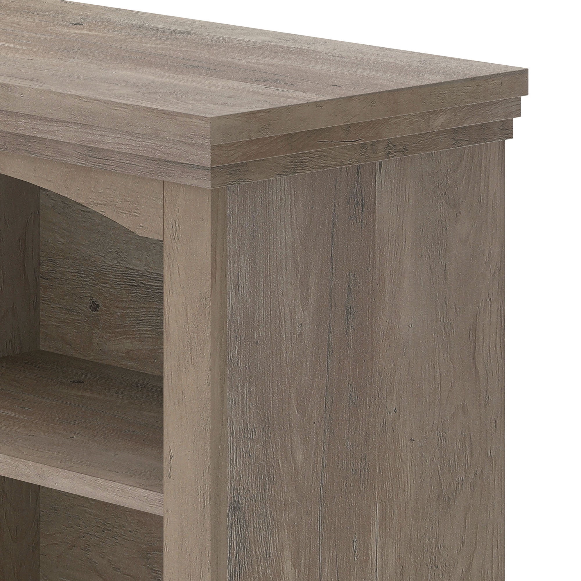 Uforic TV Stand for 80 Inches TV, Farmhouse Entertainment Center with Adjustable Shelf & Storage Cabinets, Washed Gray