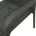thumbnail image 4 of GDF Studio Ferndale Outdoor Wicker Stacking Dining Chairs, Set of 2, Gray, 4 of 6