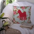 thumbnail image 3 of Akita Shabby Chic Blue Roses BB1082 Fabric Decorative Pillow, 3 of 4