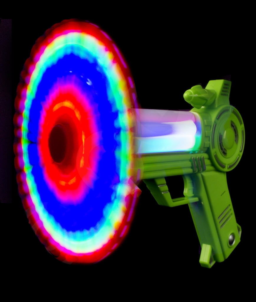 LED Spinning Rainbow Color Toy Blaster Gun by Blinkee