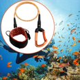 thumbnail image 2 of Cordón de buceo, cable de seguridad antipérdida, portátil, cordón de muñeca ajustable, cuerda de seguridad de cuerda de buceo para deportes, 2 of 9