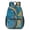 Blue and Gold, variant on Blue and White Marble Pattern 17" School Backpacks for Teens,Waterproof Oxford Fabric,S-Shape Padded Straps for School,Travel,Hiking,Camping