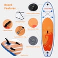 thumbnail image 2 of Cadalene 10'6" Inflatable Stand Up Paddle Board with Camera Mount, Anti-Slip EVA Deck,Paddleboard for Youth & Adults, 2 of 8