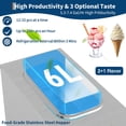 thumbnail image 2 of 2.8-5.3 gal/H Single Flavor Commercial Soft Ice Cream Machine, 1400W Soft Serve Ice Cream Maker with 5" Display, Self-Cleaning, Easy Operate, High Productivity for Home Snack Bar, 115V, 2 of 6